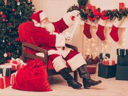 Santa suits, hats and sacks